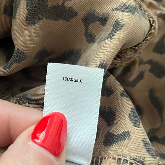 Unsubscribed 100% silk cheetah print Maxi Dress, Size XS nwt - Picture 4 of 5